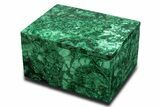 Wide Malachite Jewelry Box - DR Congo #335676-1